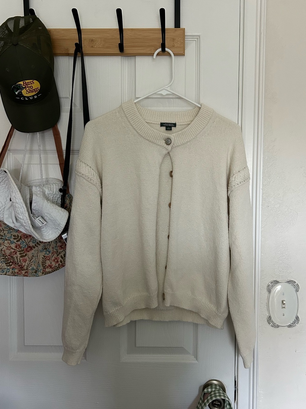 Target Cream Cable Cardigan